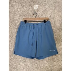 Young LA Mens Activewear/Swim Shorts With Liner Blue Size Large